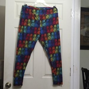 LuLaRoe Disney Inspired Sally in colors Nightmare Before Christmas leggings TC2